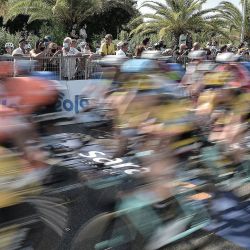 Italia, Camaiore: Los ciclistas compiten en la primera etapa de la 55a edición de la carrera ciclista Tirreno-Adriatico, 133 km en Camaiore. | Foto:Fabio Ferrari / Lapresse vía ZUMA Press / DPA
