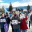 Marcha contra la toma de tierras