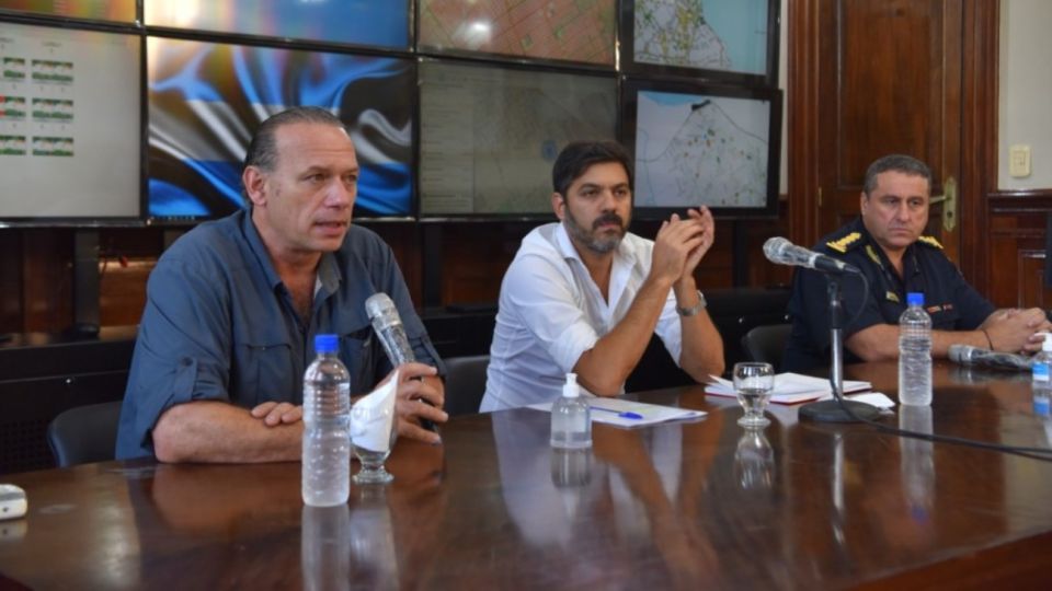 Sergio Berni, ministro de Seguridad, y Carlos Bianco, jefe de Gabinete bonaerense.