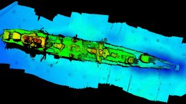El barco hundido hace 80 años se trata de un crucero ligero Clase Königsberg.