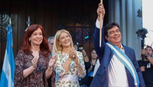 Cristina Fernández de Kirchner, Verónica Magario, Fernando Espinoza