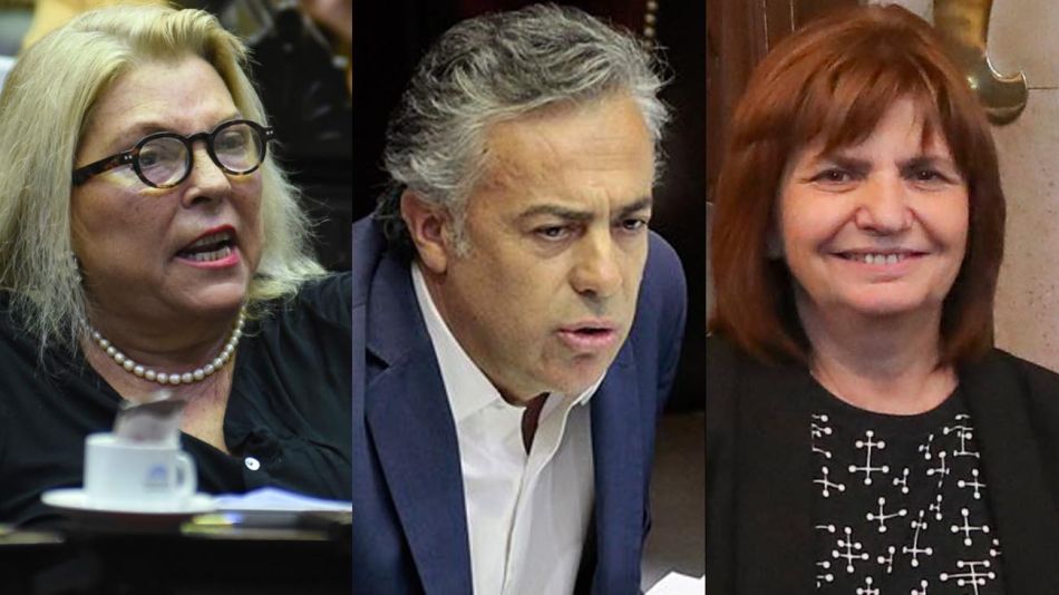 Elisa Carrió, Alfredo Cornejo, y Patricia Bullrich 20200910