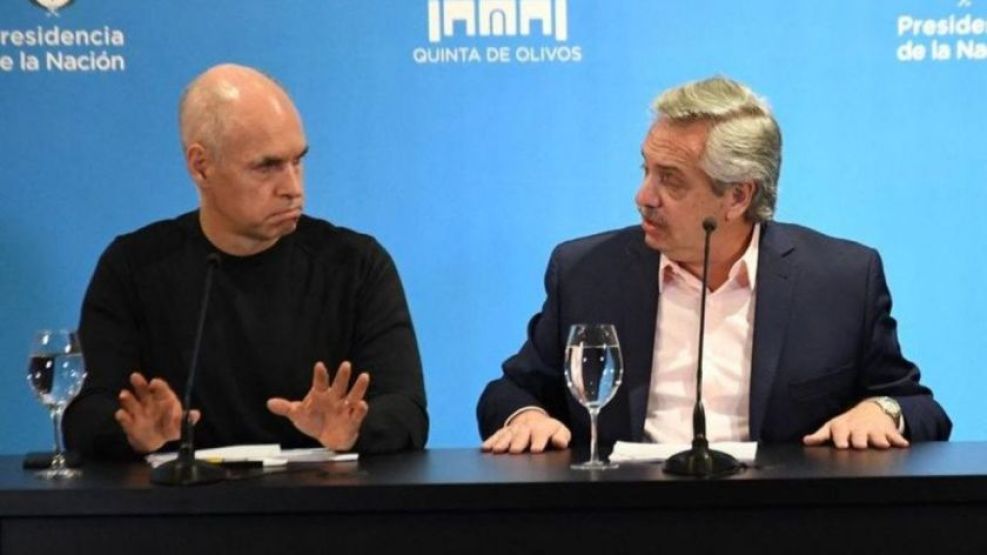 Horacio Rodríguez Larreta y Alberto Fernandez.  