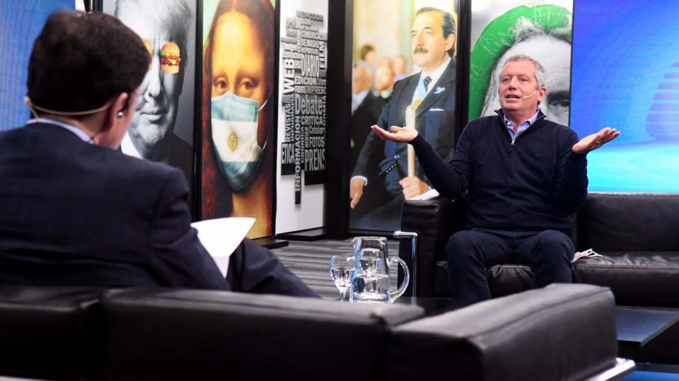 Emilio Monzó, en la entrevista con Jorge Fontevecchia.