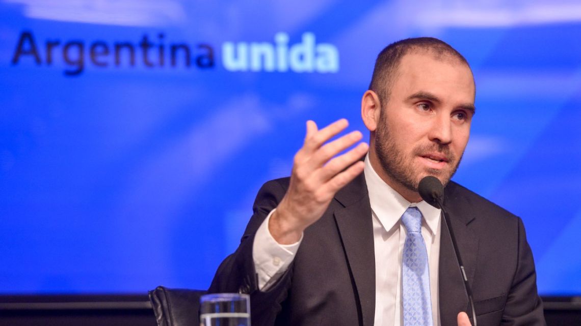 Economy Minister Martín Guzmán.
