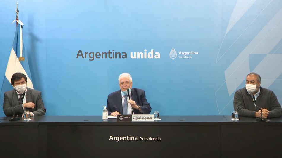 Claudio Moroni, Ginés González García y Héctor Daer.
