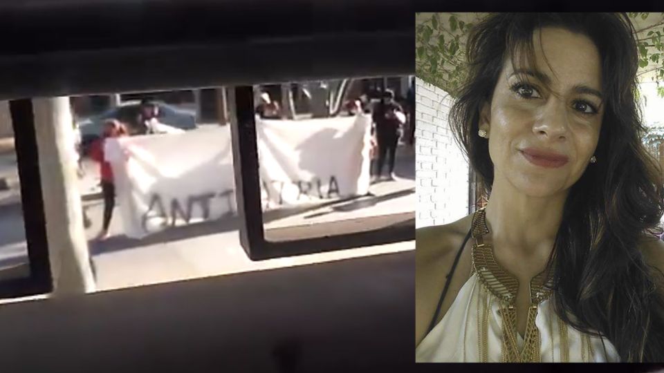 María Belén Varela convocó a la protesta contra el Presidente bajo el hashtag #FernandezSanJuanNoTeQuiere y fue escrachada en su casa.