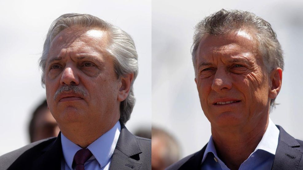 Mauricio Macri y Alberto Fernández. 20200916