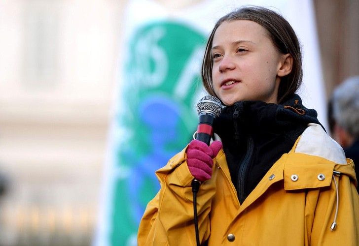 A una semana de la marcha internacional del clima, Greta Thunberg, habla en conferencia de prensa. 