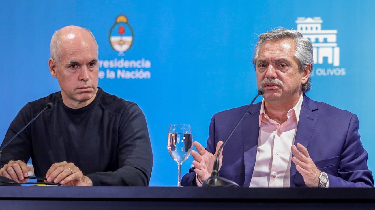 Horacio Rodríguez Larreta y Alberto Fernández