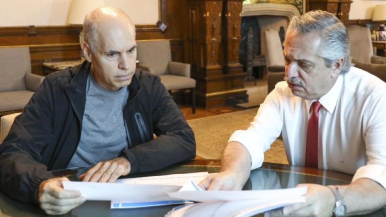 Alberto Fernández y Horacio Rodríguez Larreta | Foto:Cedoc