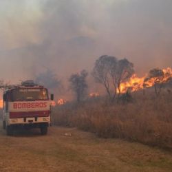 El departamento de Las Jarillas fue otra de las zonas más afectadas por los focos de fuego. 