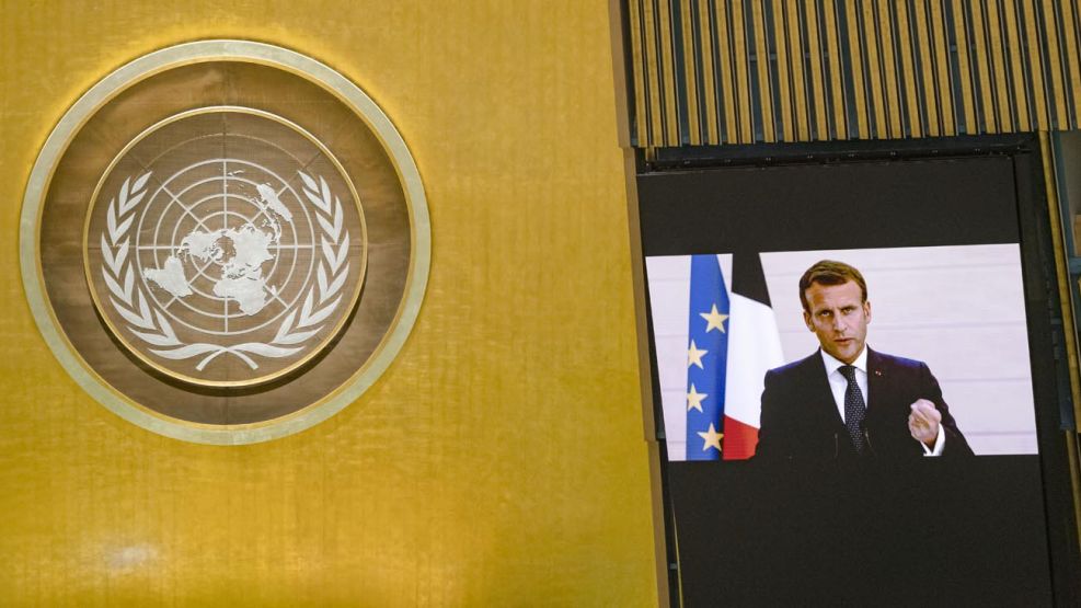 Emmanuel Macrón en Naciones Unidas 20200923