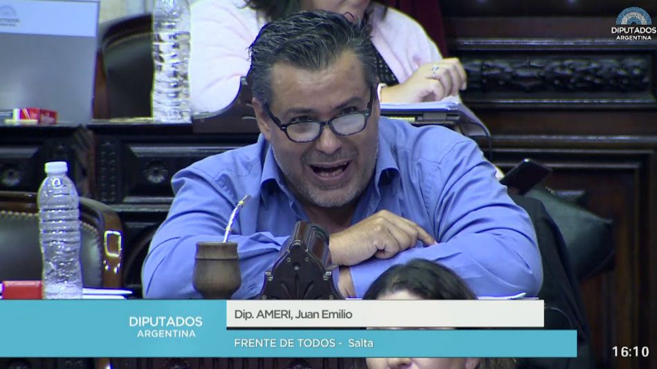 Juan Ameri, el diputado del Frente de Todos - Salta, del escándalo sexual en plena sesión.
