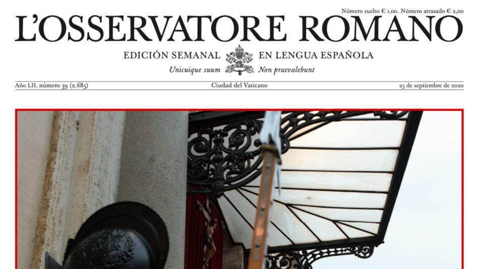 Nueva edición del Osservatore Romano.