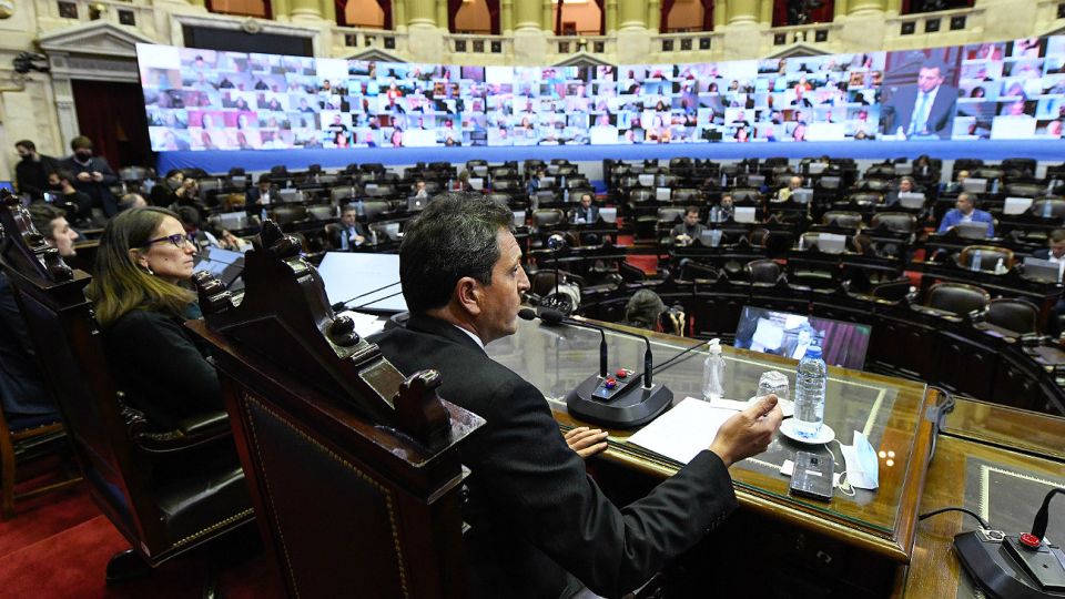 El presidente de la Cámara de Diputados, Sergio Massa.