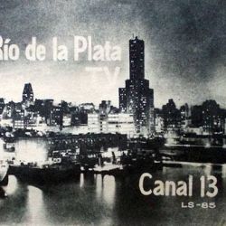 Placa de identificación de CANAL 13, Buenos Aires, 1960.