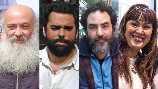 Emilio Pérsico, Daniel Menéndez, Rafael Klejzer, Fernanda Miño