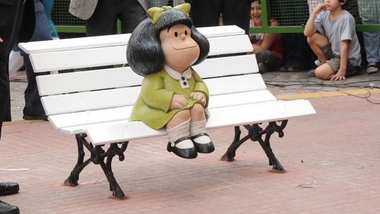 Estatua de Mafalda en San Telmo.