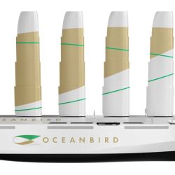 El Oceanbird será el primer velero de carga del mundo. Podrá transportar 7.000 vehículos y sus velas elevarse más de 100 m.