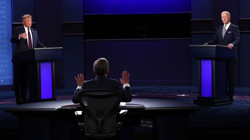 Donald Trump And Joe Biden Participate In First Presidential Debate