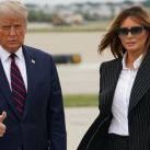 Donald Trump y su esposa Melania