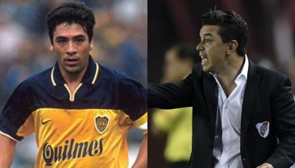 José Basualdo y Marcelo Gallardo