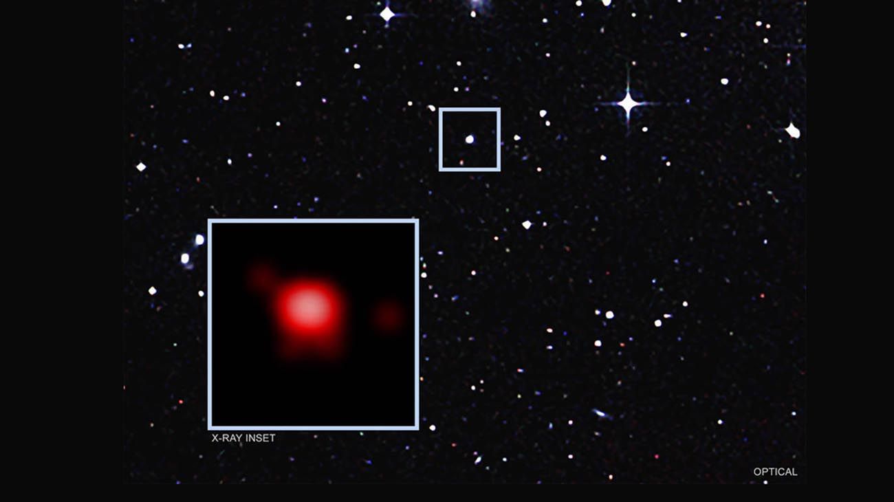 Detectan Galaxias Atrapadas en la Red de un Agujero Negro Supermasivo
