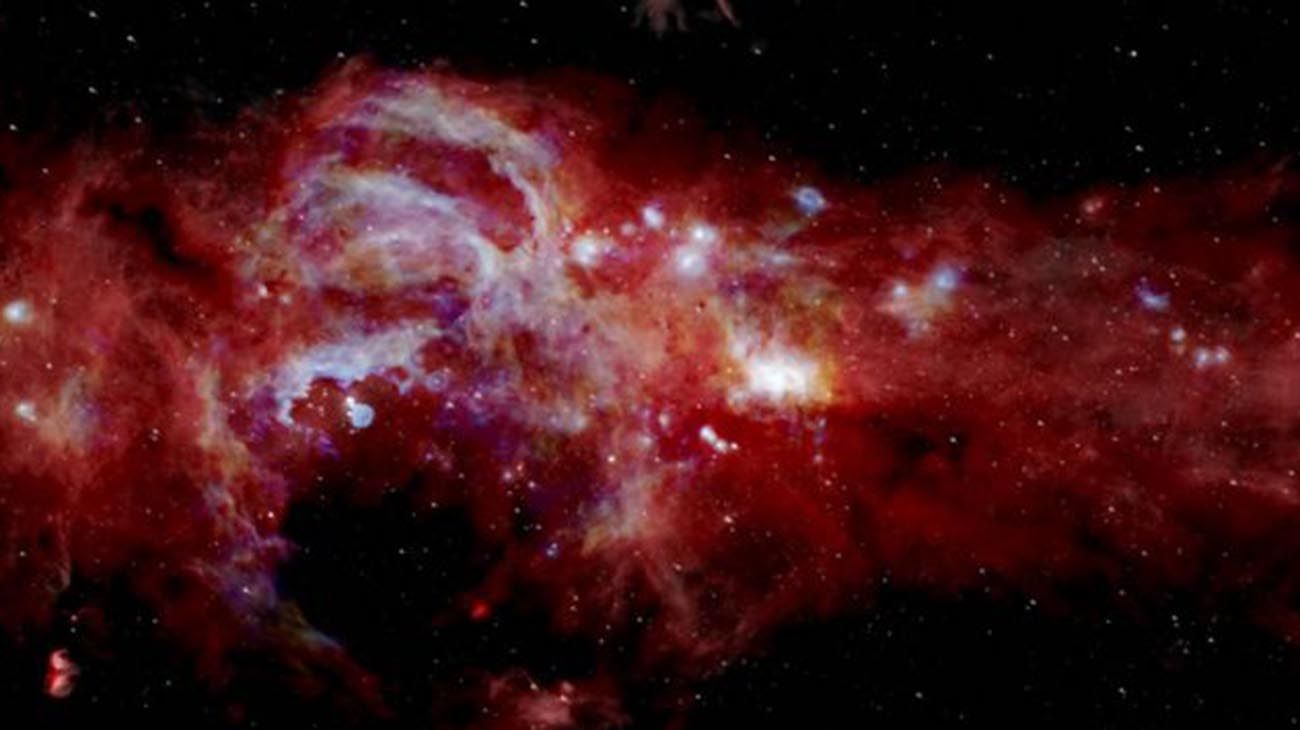 Detectan Galaxias Atrapadas en la Red de un Agujero Negro Supermasivo