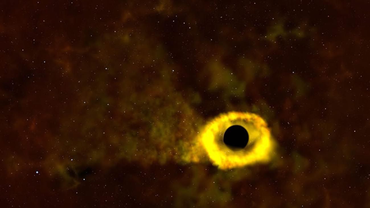 Detectan Galaxias Atrapadas en la Red de un Agujero Negro Supermasivo