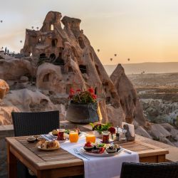 Vistas de Capadocia desde el hotel Argos in Cappadocia.