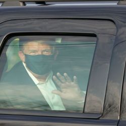 Trump al regresar a la Casa Blanca tras el contagio | Foto:AFP