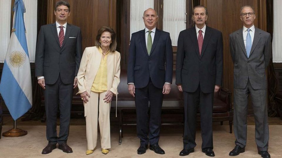 Integrantes de la Corte Suprema de Justicia.