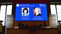 Nobel de Química 2020. Científica francesa Emmanuelle Charpentier y la estadounidense Jennifer Doudna.