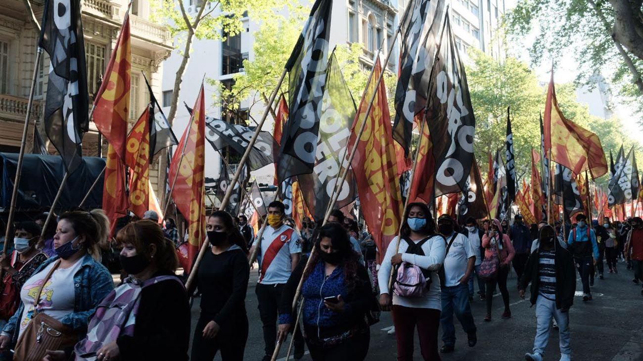 Marcha de grupos de izquierda