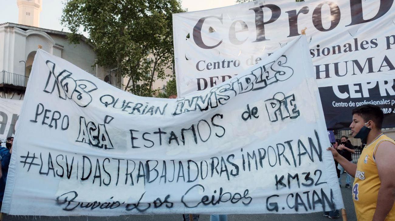 Marcha de grupos de izquierda