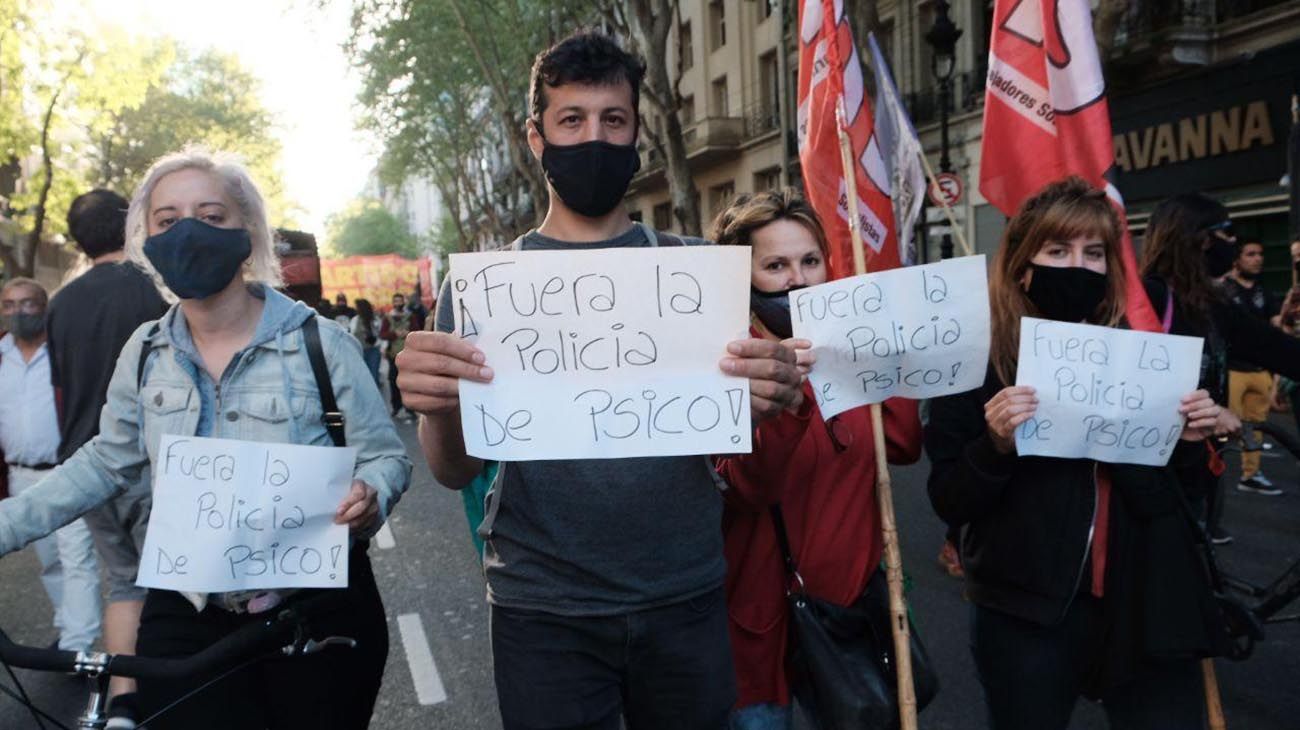 Marcha de grupos de izquierda