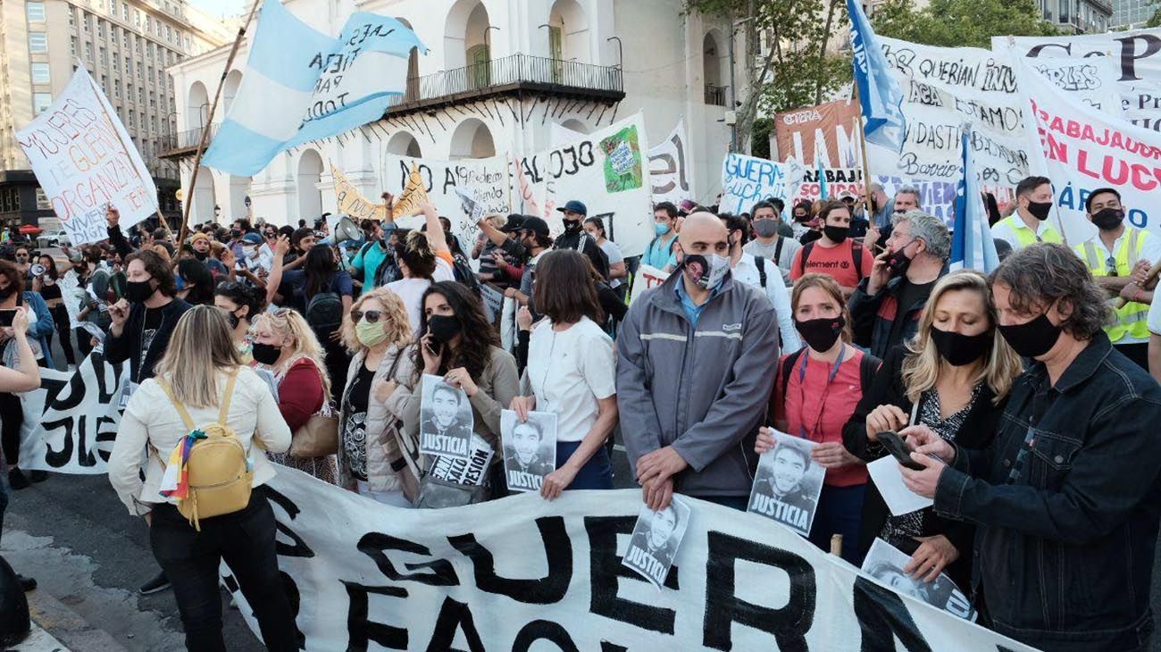 Marcha de grupos de izquierda