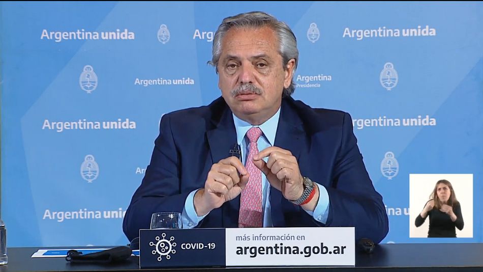 Alberto Fernández presentó la nueva fase de la cuarentena.