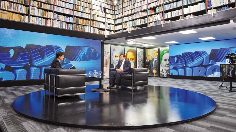Sergio Chodos, en la entrevista con Jorge Fontevecchia.