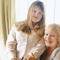 LUISA ALBINONI LUISA ALBINONI Y SU HIJA VERONICA DE 15 AÑOS