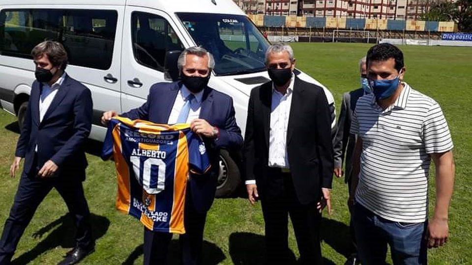 El presidente Alberto Fernández llega a Avellaneda para anunciar inversiones 20201013