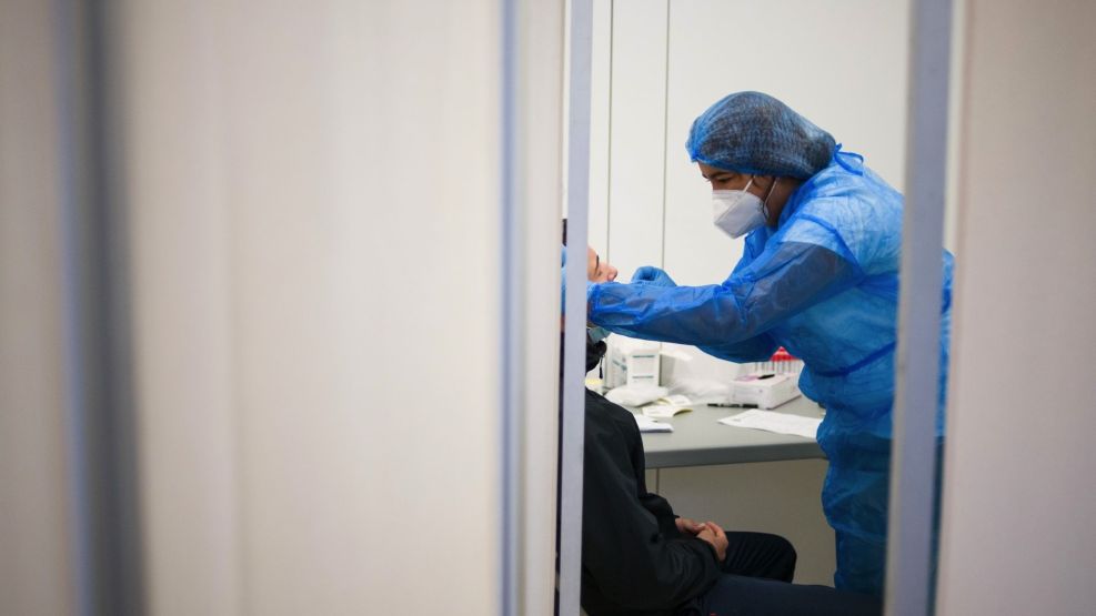 Swab Testing in Paris as Europe Virus Cases Surge 
