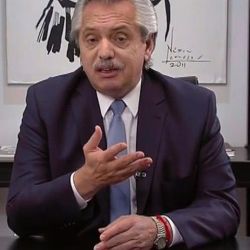 Alberto Fernández en C5N.  | Foto:CEDOC
