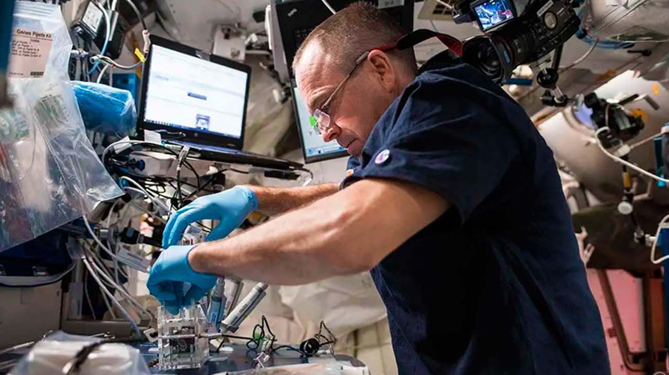 "bacterias en la Estación Espacial Internacional?"