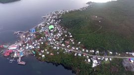 El ducto submarino llevará agua potable a la isla Las Huichas, ubicada en la provincia de Aysen, al sur de Chile.