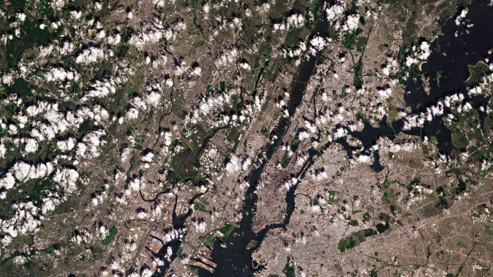 Satellite Image of New York City