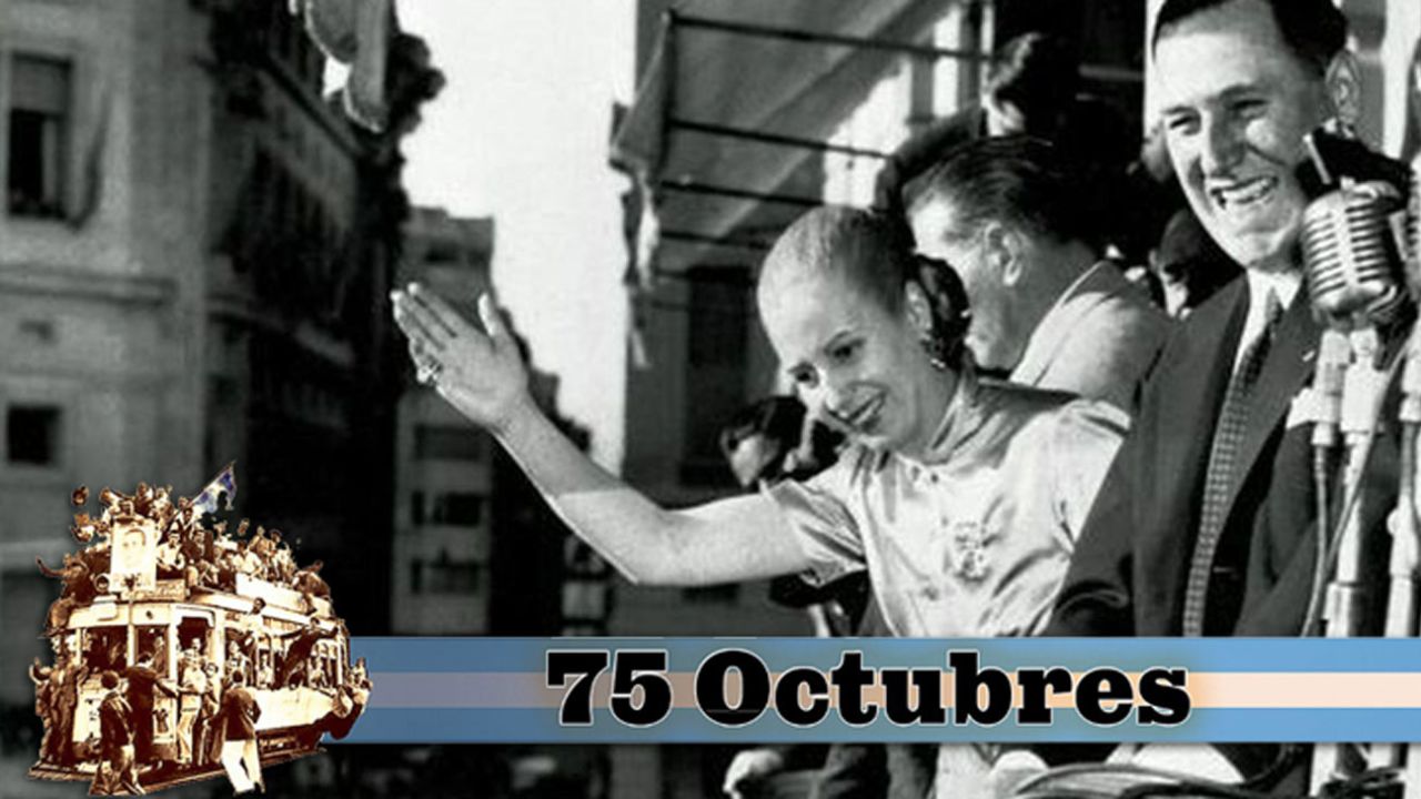 Evita y Perón en el balcón de la Casa Rosada | Foto:cedoc
