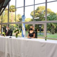 El look "total black" de Fabiola Yáñez en el cierre de una jornada de género