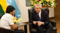 Evo Morales, con Alberto Fernández.